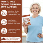 Ceylon Cinnamon Capsules 300 Softgels - Cinnamon Supplements with MCT Oil - Natural Antioxidant - Supports Normal Glucose Metabolism, Cardiovascular Wellness & Digestive Balance for Adults