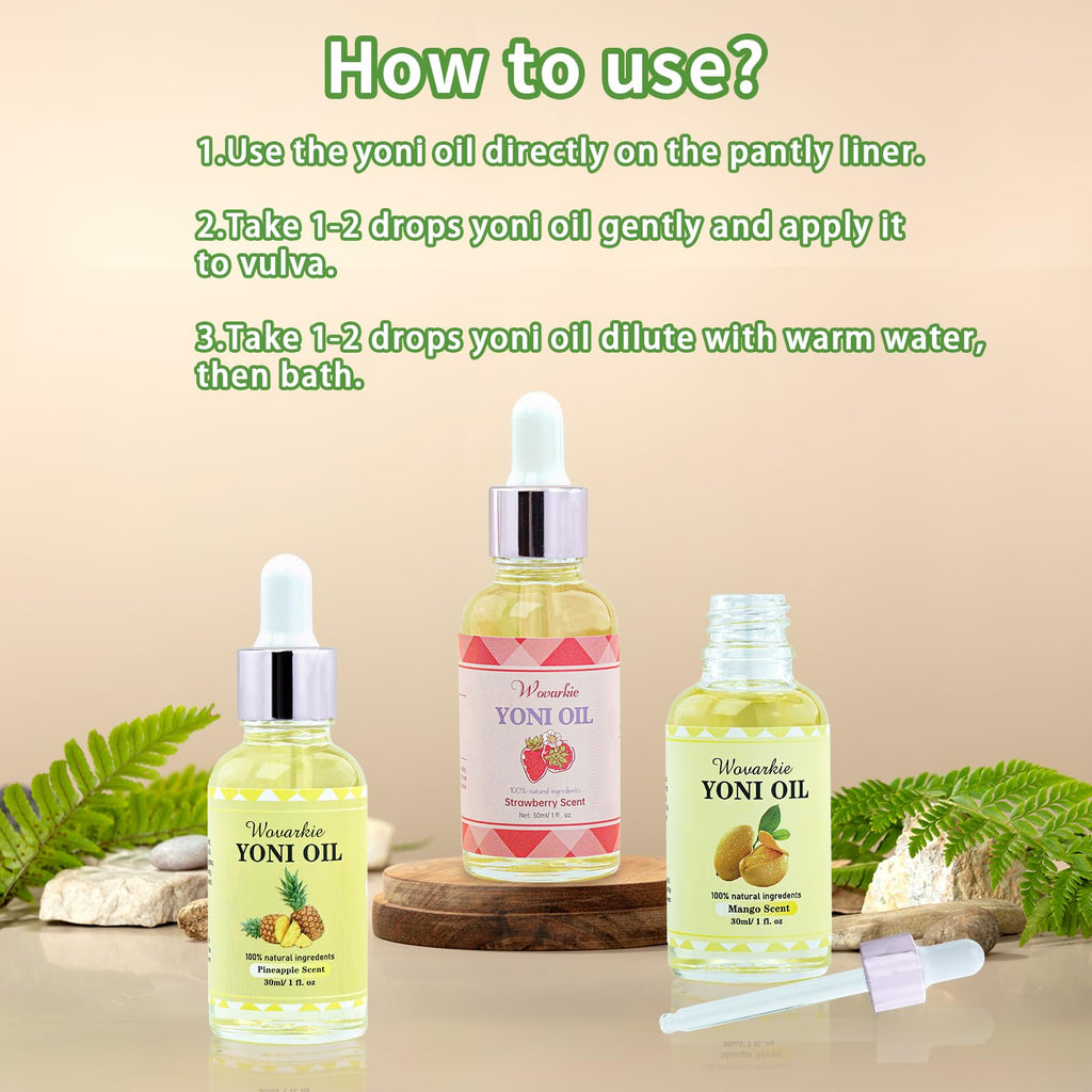 Yoni Oil for Women, 100% Natural Feminine Oil Intimate Deodorant for Women