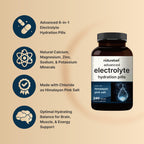 Advanced Electrolyte Pills, 240 Capsules | Salt Pills with Electrolytes for Fasting Hydrating | Made with Himalayan Pink Salt, Sodium, Potassium, Magnesium & More – Keto, Unflavored, No Sugar, Non-GMO