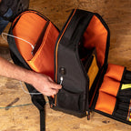Buy now Klein Tools 62805BPTECH 28-Pocket Laptop Backpack Tool Bag, Tradesman Pro Extra-Large Tech Tool Backpack with Molded Bottom, Charging Port at indiglob india