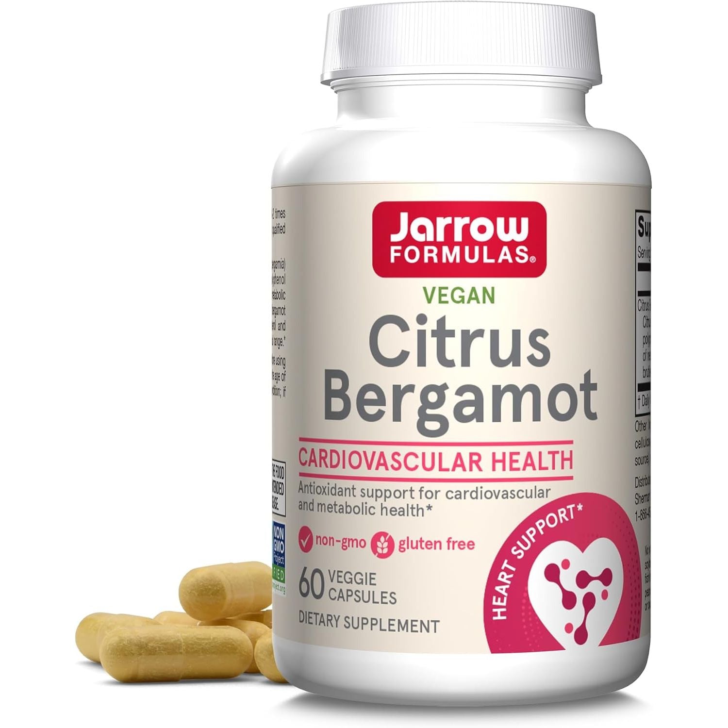 Buy now Jarrow Formulas Citrus Bergamot 500 mg - 60 Servings (Veggie Caps) - Antioxidant Support for Cardiovascular & Metabolic Health - Dietary Supplement - Gluten Free - Use QH-Absorb 60 Count (Pack of 1) Unflavored at indiglob india
