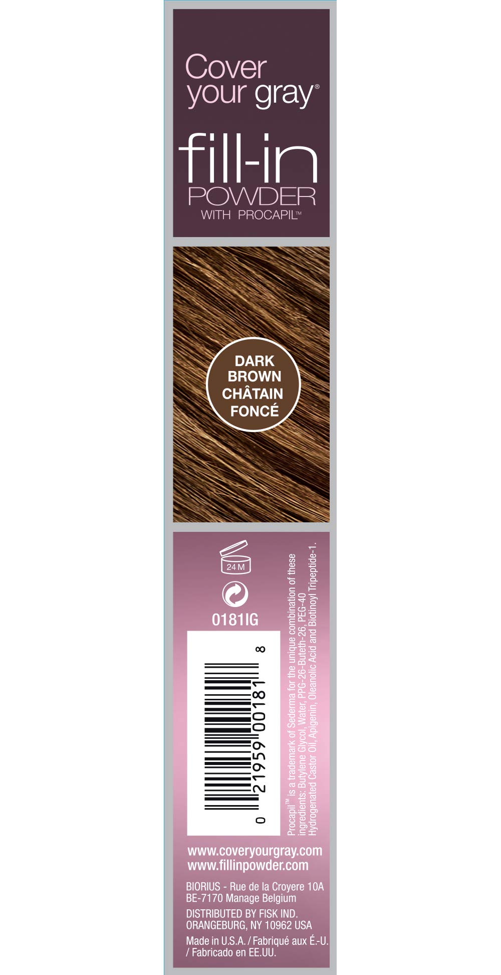 Buy now Cover Your Gray Fill In Powder - Dark Brown at indiglob india