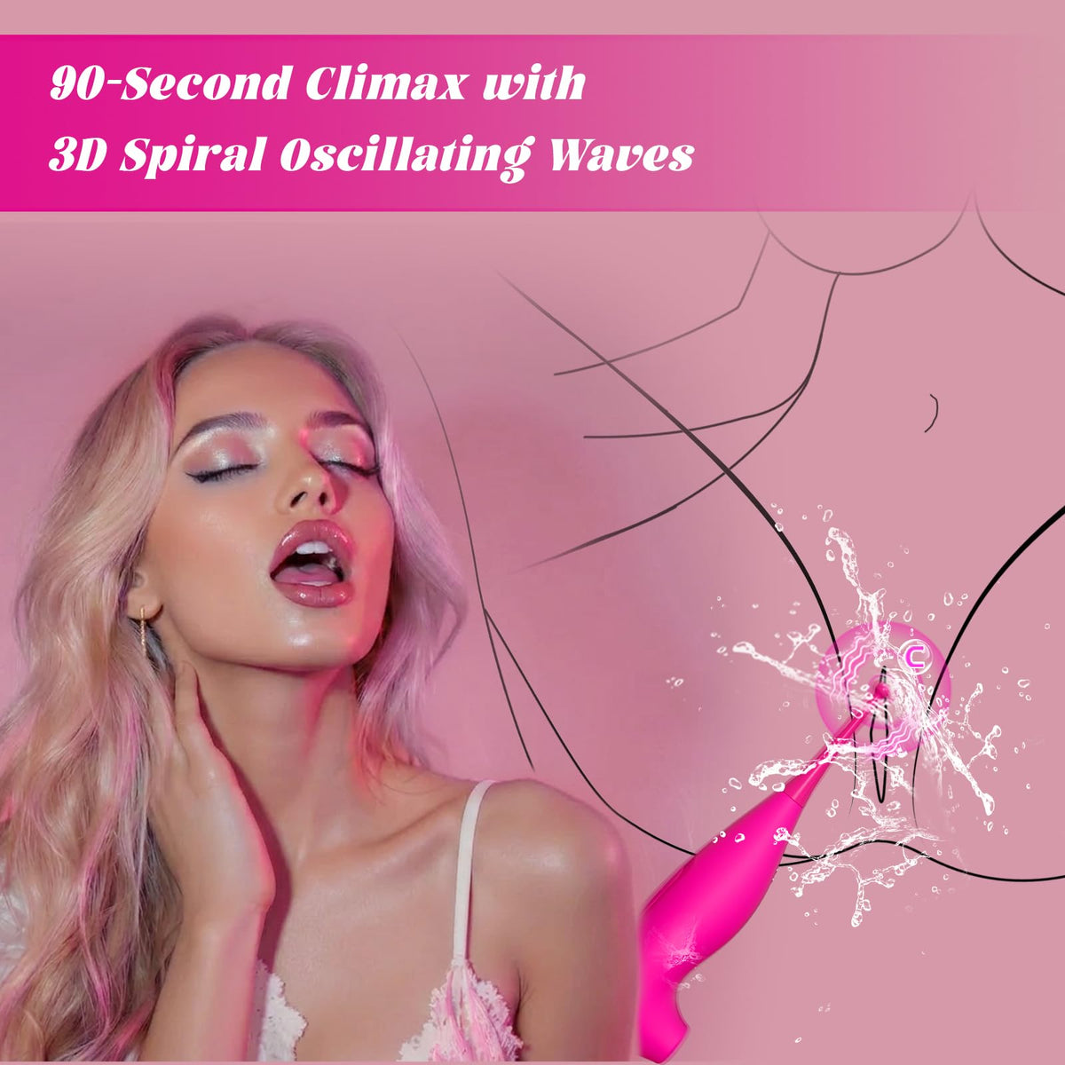 2 in 1 Clit Sucker High Frequency Clitoris G Spot Bullet Wand Vibrator, Suction Vibrator, Women Couples Adult Sex Toys, APP Remote Control Sucking Vibrator, Female Powerful Clitoral Nipple Stimulator