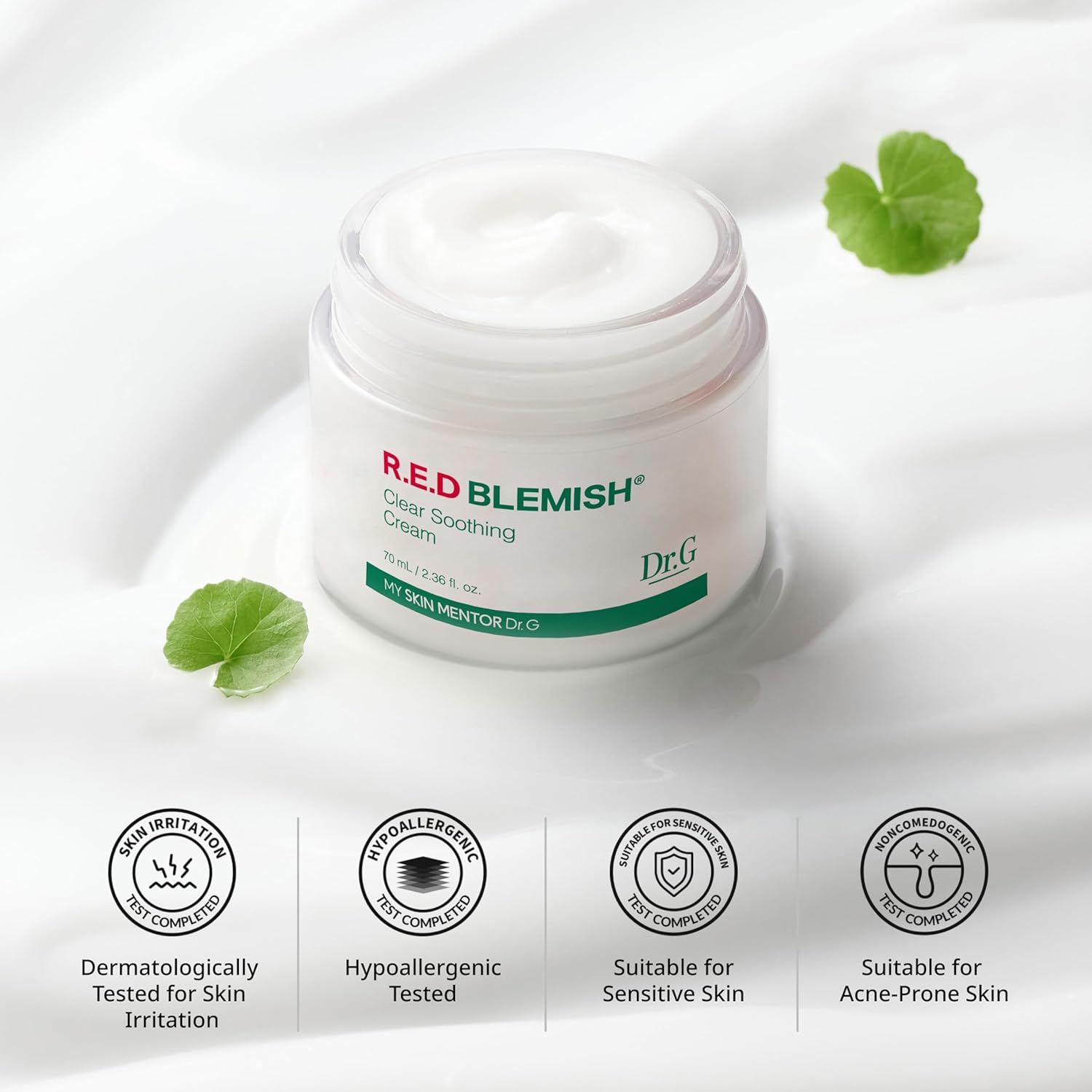 Buy now Dr.G Red Blemish Clear Soothing Korean Moisturizer Face Cream, 70ml - Cica Cream, Korean Skin Care Moisturizer, Korean Face Moisturizer, Facial Moisturizer, Korean Skincare, K Beauty Skincare Coreano at indiglob india