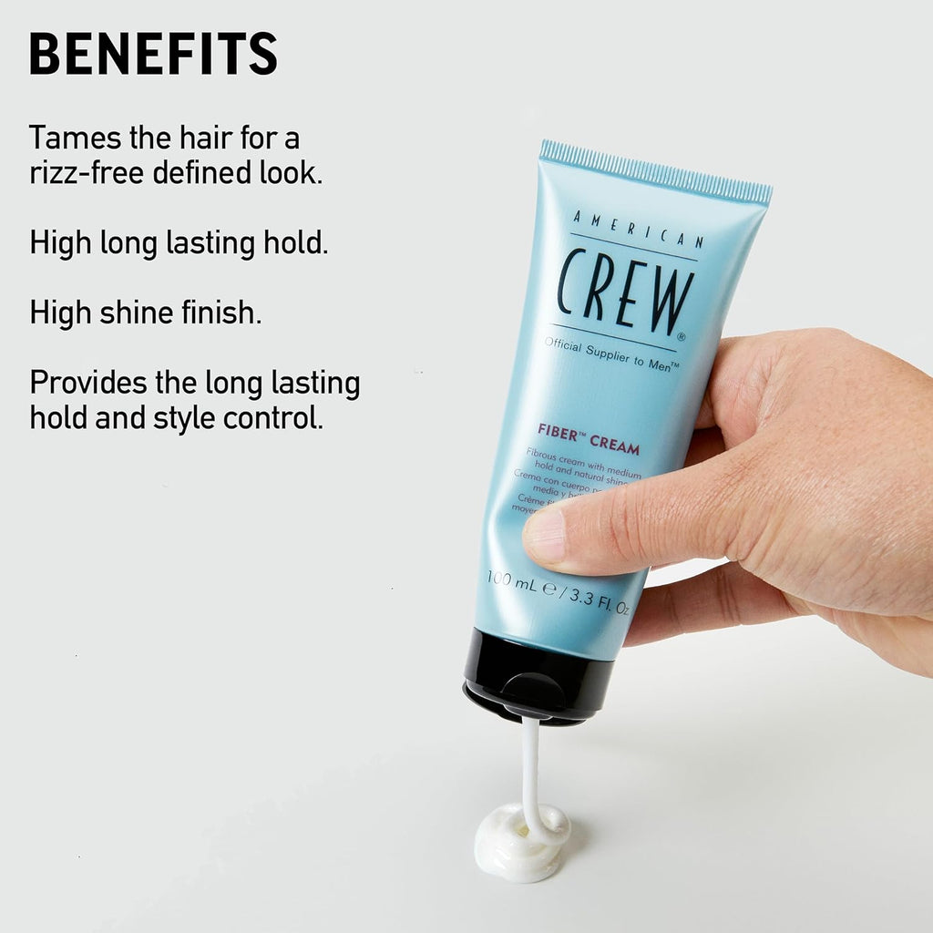 Buy now American Crew Men's Fiber Cream, Like Hair Gel with Medium Hold & Natural Shine, 3.3 Fl Oz at indiglob india
