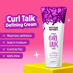 Not Your Mother's Curl Talk Sculpting Gel, Curl Defining Cream, & Curl Foam | Frizz Control Gel, Defining Cream, & Refreshing Curl Foam - 6 & 8 fl oz - Formulated with Rice Curl Complex - Citrus Jasmine