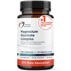 Designs for Health Magnesium Glycinate Complex - High Absorption, Patented Magnesium Complex - Promotes Calm Sleep, Energy, Bone & Heart Health, and Immune Support - Vegan, Gluten Free (120 Capsules)