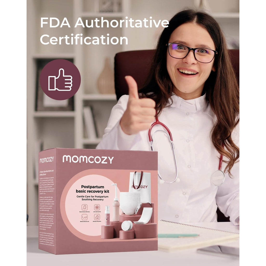 Momcozy 12pc Postpartum Recovery Kit, Labor & Delivery Essentials for Moms