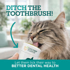 Twist + Lick Brush Free Dental Gel for Cats, 30 Day Supply, Fresh Breath