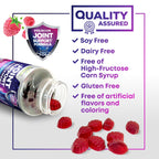 Joint Support Supplement - Extra Strength Glucosamine Gummy Supports Joints Health & Flexibility for Back, Knees, Hands - Natural Vitamin E Immune Support - Best Gummies for Women & Men - 60 Gummies