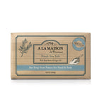 A LA MAISON Fresh Sea Salt Bar Soap - Triple French Milled Natural Moisturizing Hand Soap Bar (1 Bar of Soap, 8.8 oz)