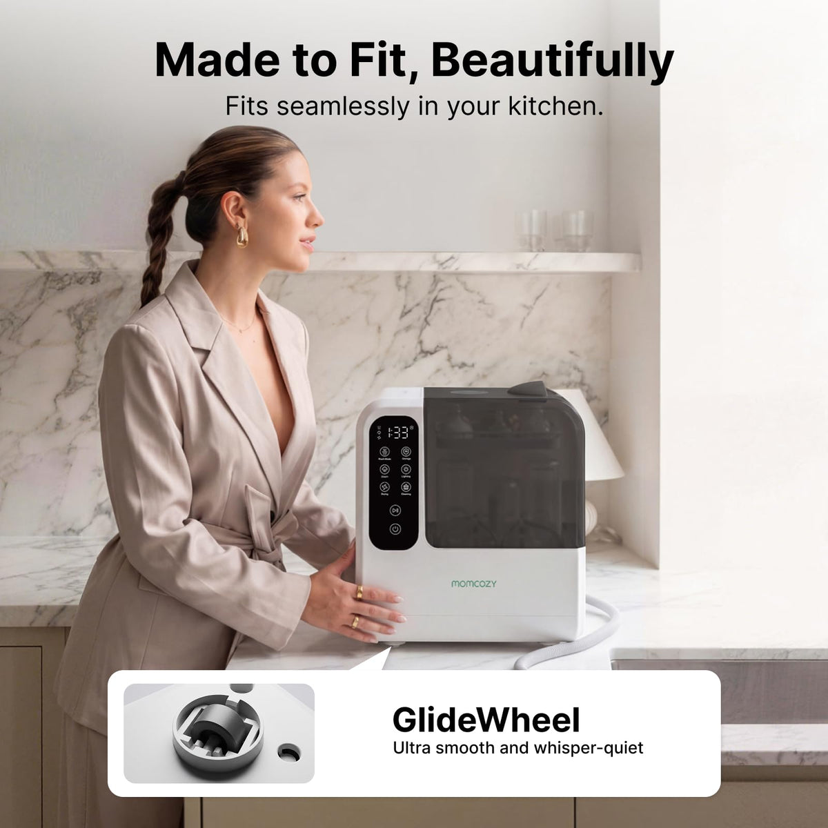 Momcozy DeepClean D8 Bottle Washer, Sterilizer & Dryer - Precision Cleaning