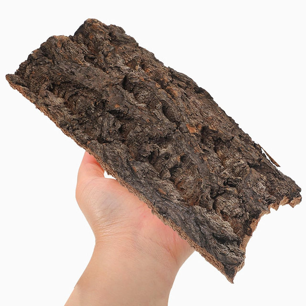 IMIKEYA 4Pcs Reptile Tree Bark Reptile Hides: Natural Wood Cork Bark Gecko Hide Small Climbing Barks Terrarium Decor Lizard Geckos Tortoise Birdcage Tank Accessories Water Tube Landscaping