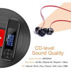 Buy now AGPTEK U3 USB Stick Mp3 Player, 8GB Music Player Supports Replaceable AAA Battery, Recording, FM Radio, Expandable Up to 128GB, Black at indiglob india