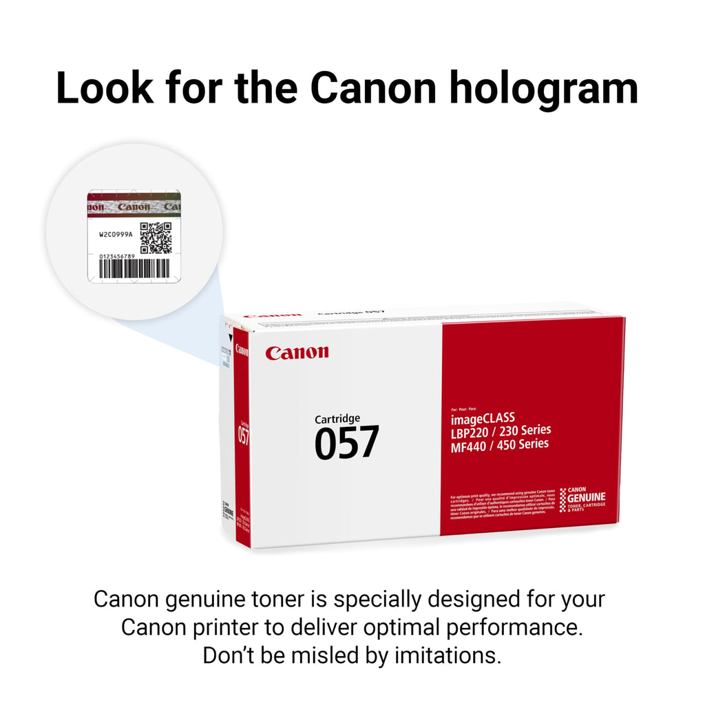 Canon Genuine 057 Black Toner Cartridge