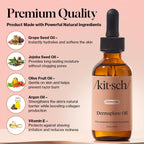 Buy now Kitsch Dermaplane Face Oil with Jojoba & Argan Oil â€“ Hydrating Facial Formula for Dermaplaning Tool, Gua Sha & Razor Use â€“ Irritation-Free Shave Oil for Soft, Radiant Skin â€“ 2oz at indiglob india