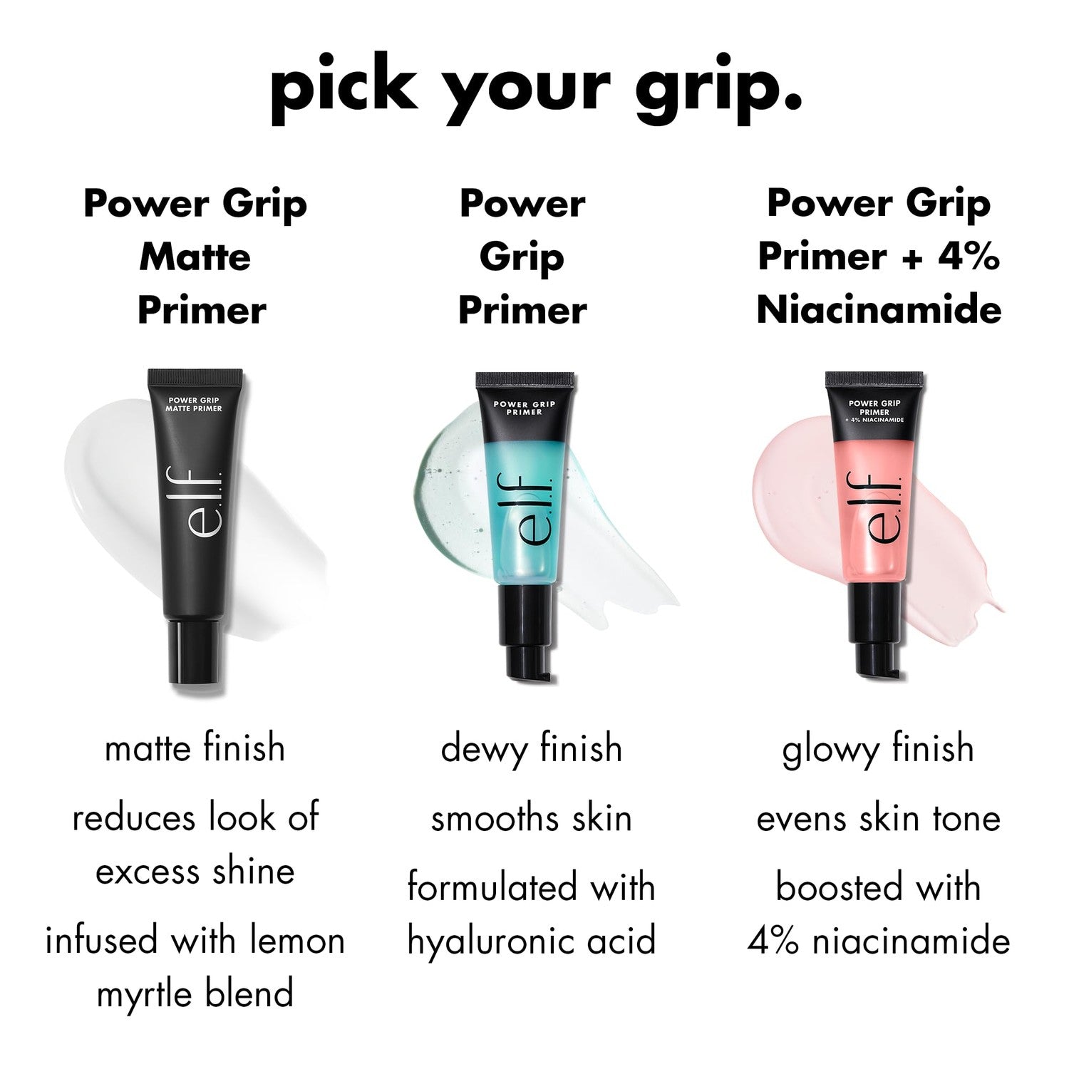 e.l.f. Power Grip Matte Primer | Gel-Based & Hydrating Face Primer For Smoothing Skin & Gripping Makeup, Moisturizes & Primes, Vegan & Cruelty-Free