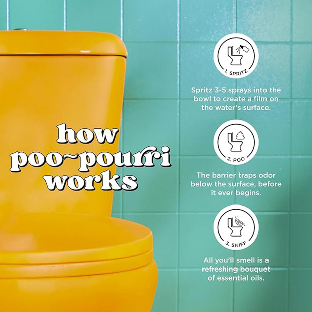 Poo-Pourri Before-You-Go Toilet Spray, Spring 2 Oz Variety Pack– Maple Pumpkin Sugar Toasted Toots and Balsam Bum