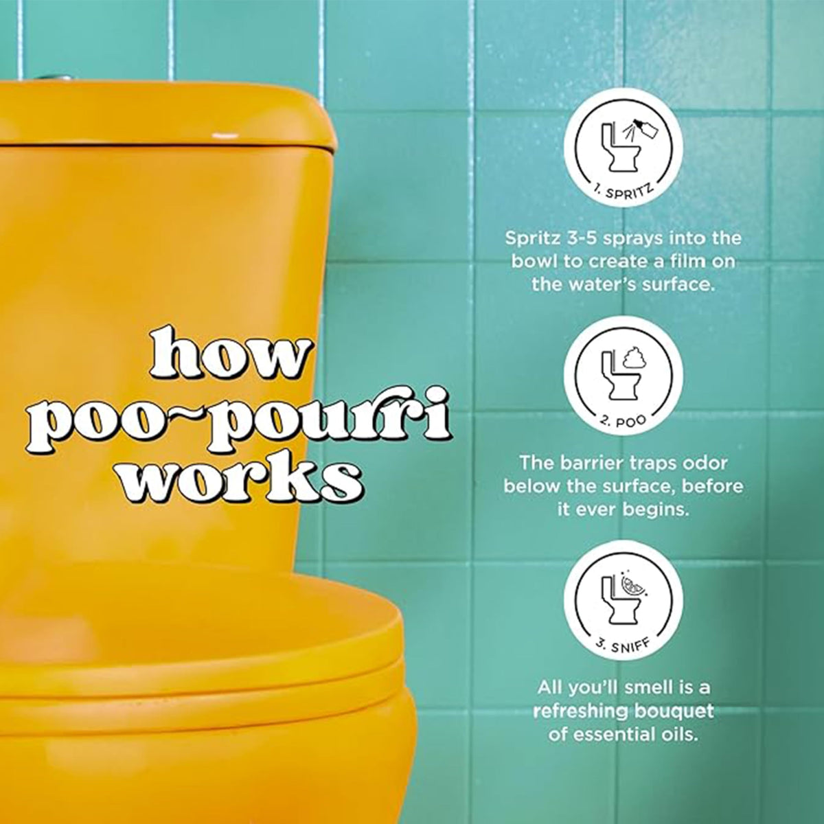 Poo-Pourri Before-You-Go Toilet Spray, Spring 2 Oz Variety Pack– Maple Pumpkin Sugar Toasted Toots and Balsam Bum