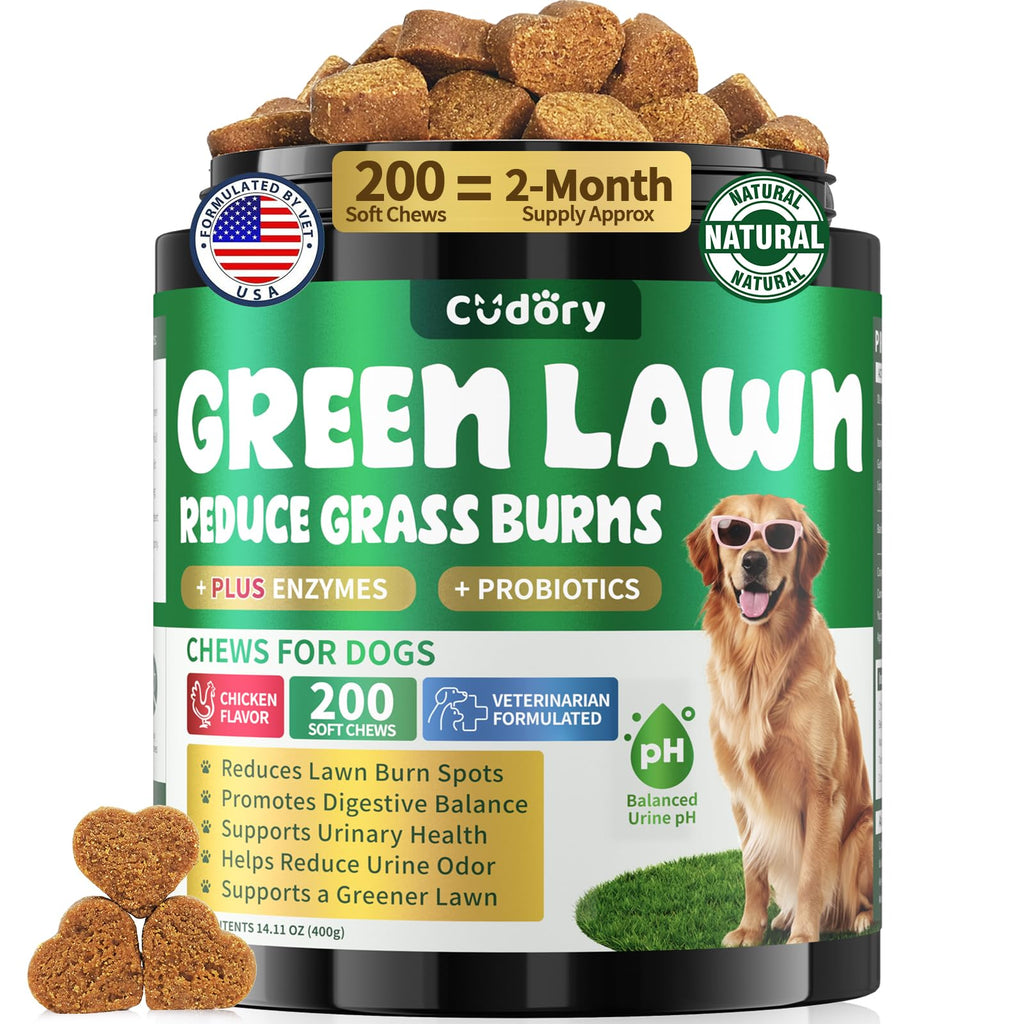 Dog Urine Neutralizer for Lawn, Green Grass Chews for Dogs, 200 Ct, Chicken