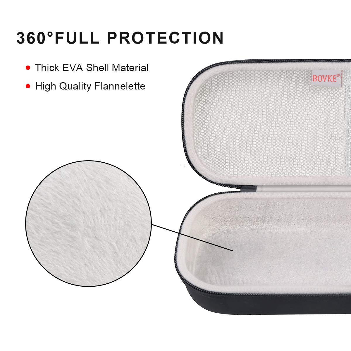 Buy now BOVKE Stethoscope Case for 3M Littmann Classic III, Lightweight II S.E, MDF Acoustica Deluxe Stethoscopes - Extra Room for Medical Bandage Scissors EMT Trauma Shear and LED Penlights, Black at indiglob india