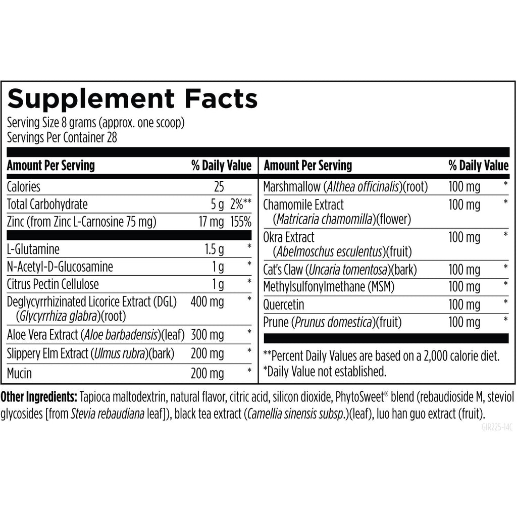 Designs for Health GI Revive Digestive Gut Health Powder, 28 Servings