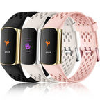 Buy now Maledan Compatible with Fitbit Charge 5/ Fitbit Charge 6 Bands Women Men, Breathable Sport Band Soft Waterproof Replacement Wristbands Strap for Fitbit Charge 5/ Charge 6 Advanced Fitness Tracker at indiglob india