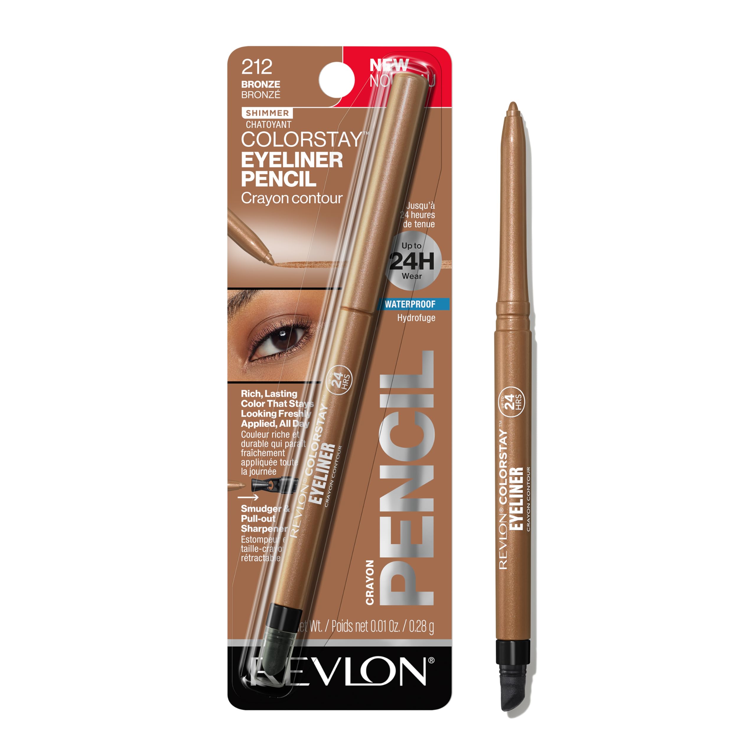 Buy now Revlon ColorStay Eyeliner Pencil, Black [201], 0.01 oz (Pack of 12) at indiglob india