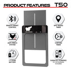 RUN-CHICKEN Door T50 – Automatic Chicken Coop Door Opener, Battery Powered & Weatherproof Aluminum, Smart App & Timer Control, Predator Proof, Easy Install, Reliable All-Season Performance (Gray)