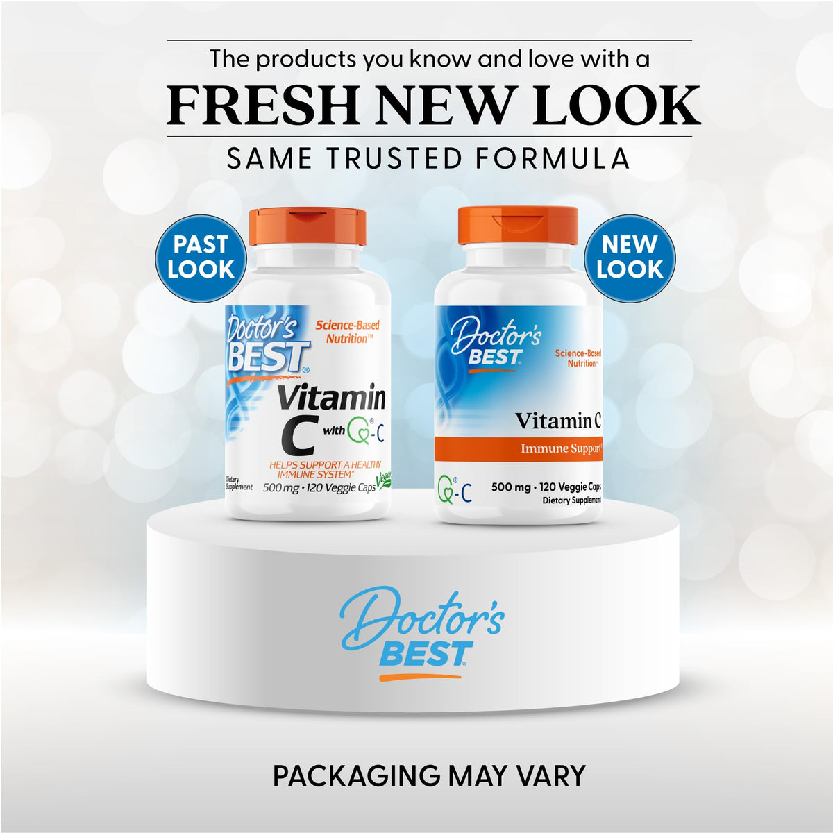 Doctor's Best Vitamin C 500mg Supplement, for Men & Women, 120 Veg Caps