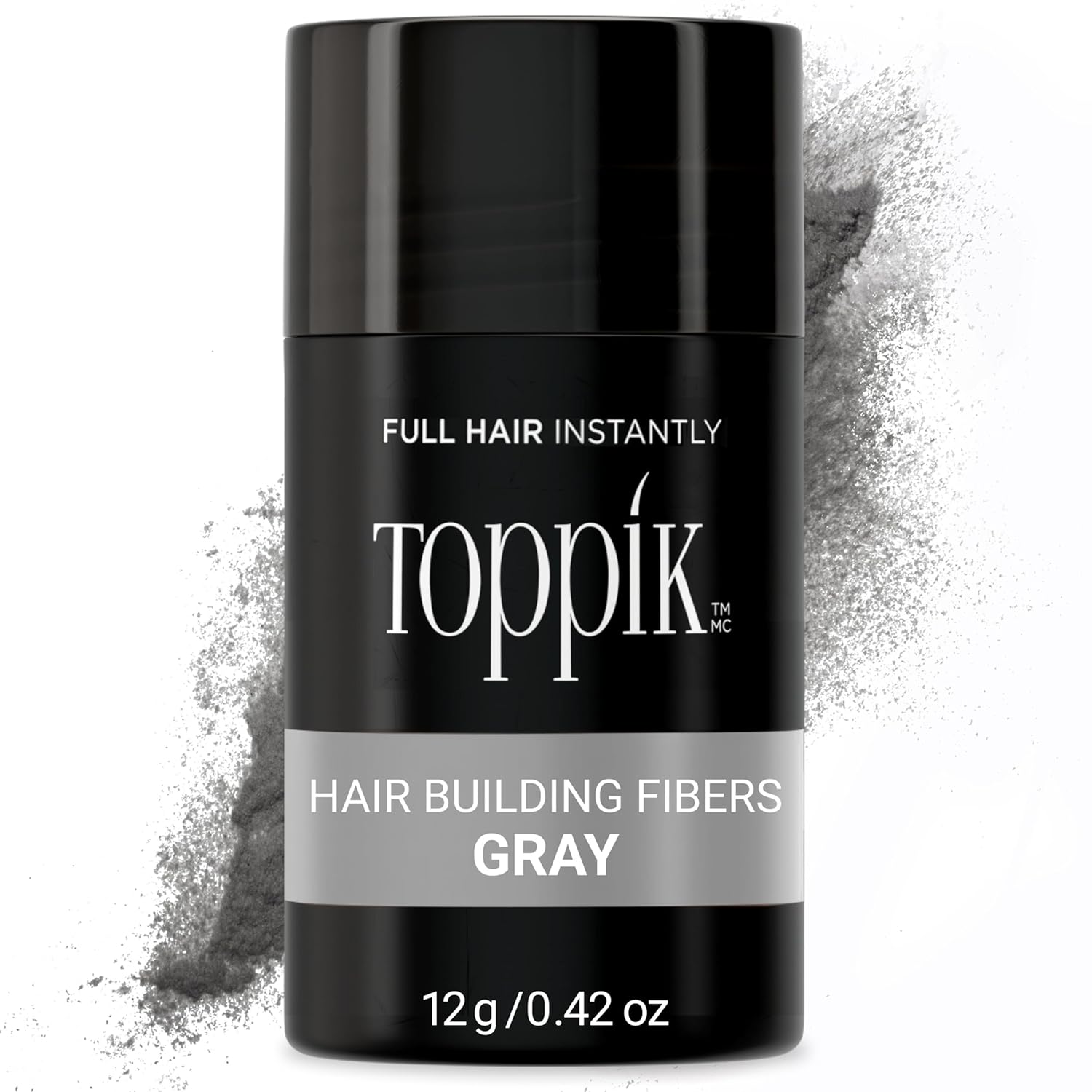 Buy now Toppik Hair Building Fibers, Fill In Fine or Thinning Hair Instantly Thicker, Fuller Looking Hair 9 Shades,4 size options Gray Medium 12g at indiglob india
