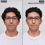 Redken Brews Cream Pomade For Men - Provides Medium Hold With Natural and Smooth Finish With Low Shine, For All Hair Types