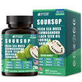 Soursop Graviola Supplement with Sea Moss, Moringa, Turmeric, Black Seed Oil, Oregano, Ashwagandha | 20-in-One Herbal extracts for Overall Health-Enhancing | Vegan, Non-GMO | 60 Capsules
