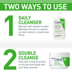Buy now CeraVe Hydrating Cream To Foam Cleanser, Makeup Remover Face Wash For Dry Skin, Foaming Facial Cleanser With Hyaluronic Acid, Normal To Dry Skin, Fragrance Free & Non Comedogenic, 19 Fluid Ounce at indiglob india