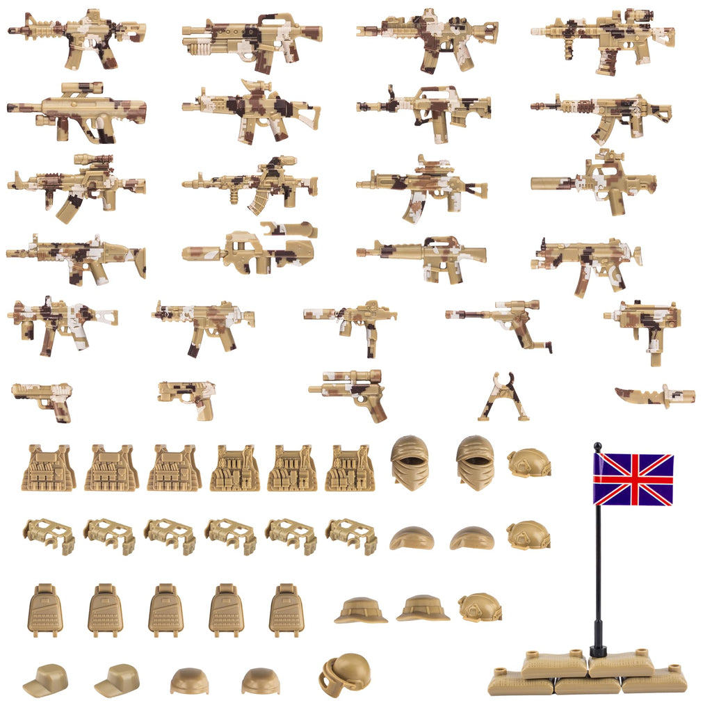 Buy now 83 Pcs Toy Soldiers Figures US Army Battle Toy Set - Weapons Pack Military Weapon Battle Building Blocks Compatible with Major Brand, 3 Years Old and up at indiglob india