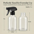 SUPER+ 2 Pack Plastic Spray Bottles 10 OZ – Leak Proof, Adjustable Nozzle, Empty Spray Bottles For Cleaning Solutions, Plants, Pet, Or Diy Spray Bottle