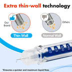Pen Tips 32G x 5mm(3/16") ，Universal Fit, Sterile，Ultra-Thin Wall Technology. Comfortable and Precise，100 Count