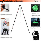 Halloween Outdoor Decorations, Witches Cauldron for Yard Decorations, Witch Decor Indoor, Halloween Witch Cauldron with Tripod with Eyeballs String Lights and Skeleton for Home & Porch Decor