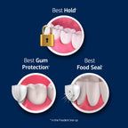Professional Ultimate Denture Adhesive Cream for Strong, All-Day Hold for Full and Partial Dentures, 1.8 oz Tube with Breath Bacteria Shield and Precision Tip (3 Pack)