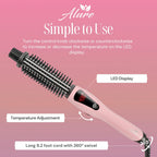 Alure Heated Styling Brush, 3-in-1 Ionic Hair Curler and Straightener Wand