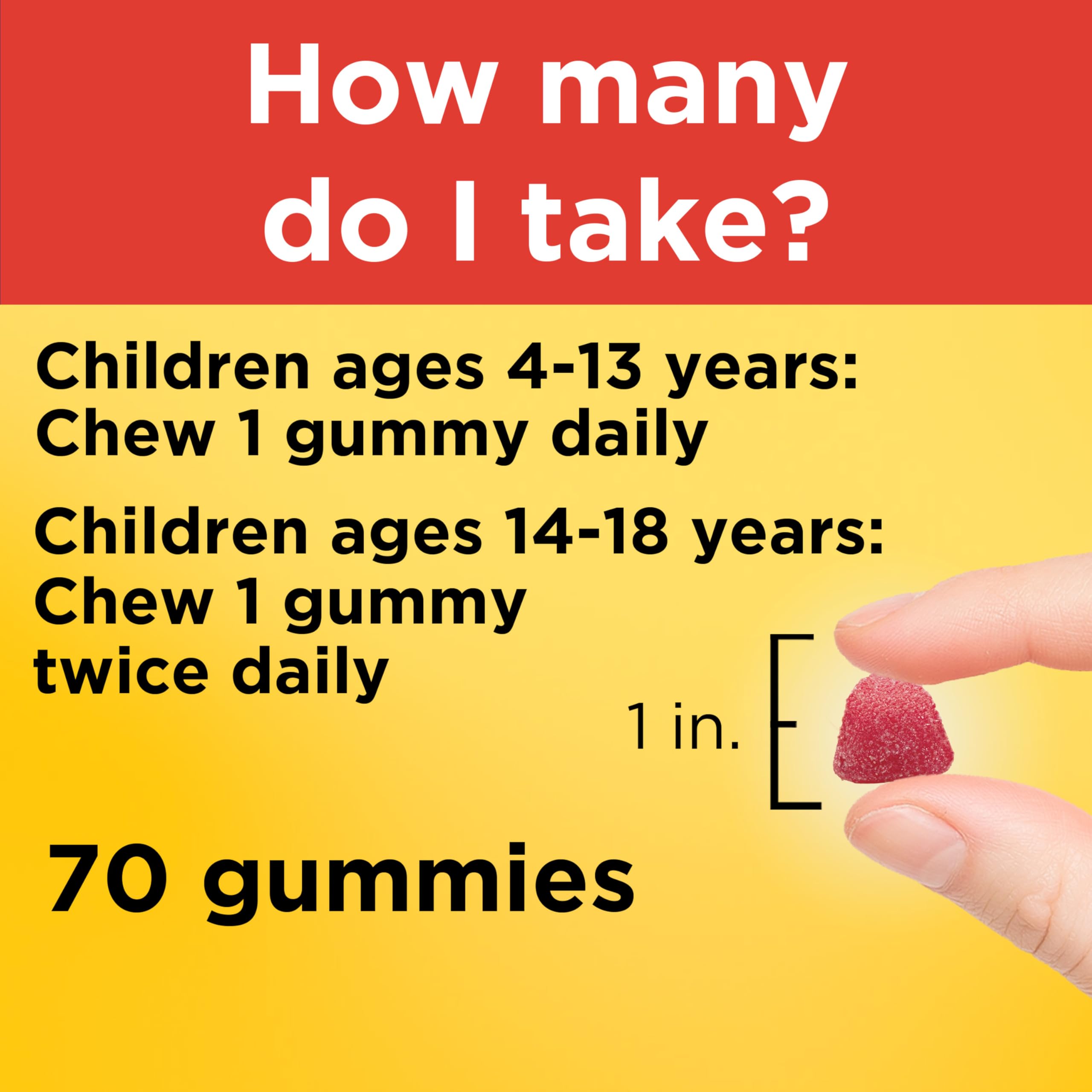 Nature Made Kids First Multivitamin with Omega-3, 70 Gummies | Kids Gummy Multivitamins with Vitamins and Minerals for Daily Nutritional Support, Strawberry, Lemon & Orange Flavors