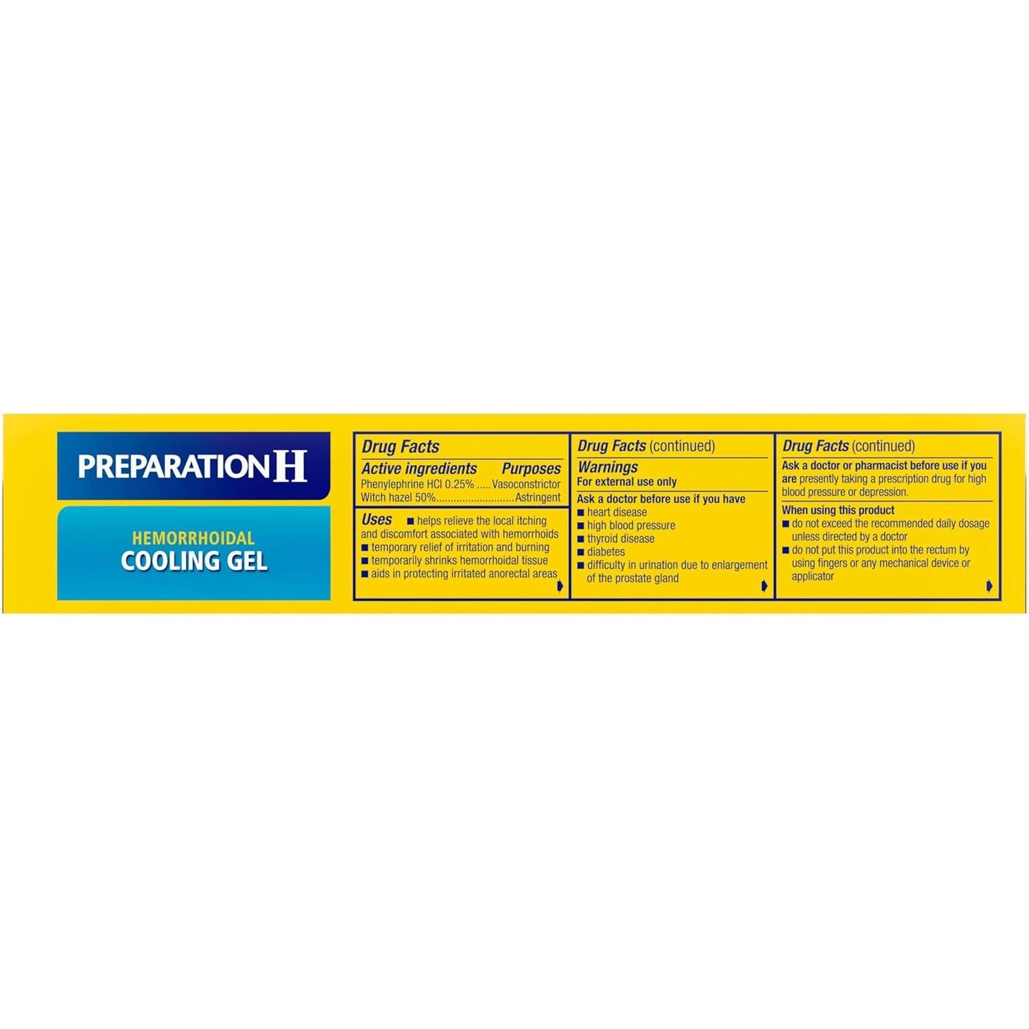 Buy now Preparation H Hemorrhoid Cooling Gel with Aloe for Fast Discomfort Relief - 1.8 Oz Tube at indiglob india