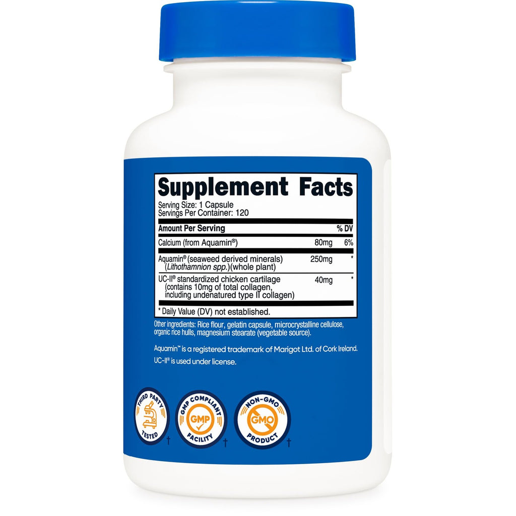 Nutricost UC-II Collagen 40mg, 120 Capsules, Gluten-Free, GMO-Free