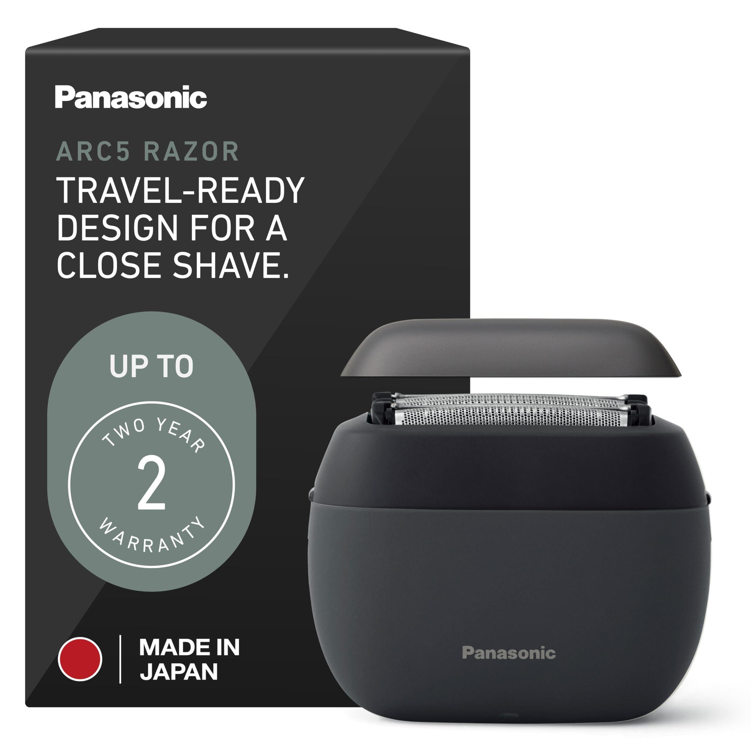Panasonic ARC5 Electric Razor for Men with Pop-Up Trimmer, Wet/Dry 5-Blade Electric Shaver with Intelligent Shave Sensor and Multi-Flex Pivoting Head, ES-LV65-S (Silver)