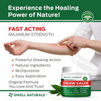 Buy now OWELL Naturals Drawing Salve Ointment for Boil & Cyst Removal, Ingrown Hair, Splinter Remover, Bug Spider Bites, Bee Sting, Mosquito Itching, Poison Ivy, Flare, Hangnail at indiglob india