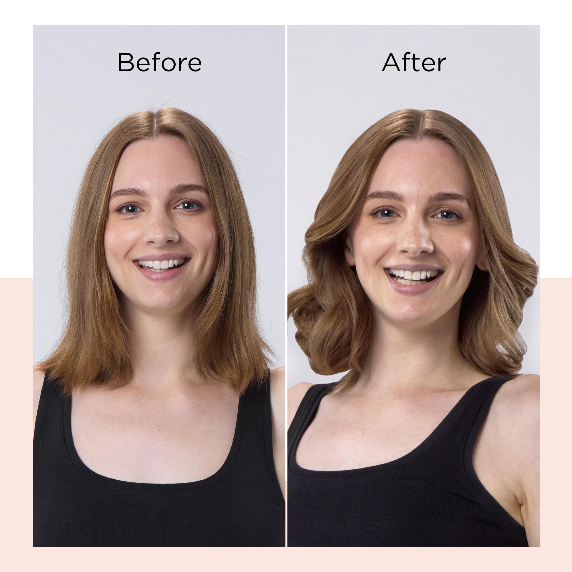 Buy now REVLON Silicone Bristle Heated Hair Styling Brush | Fast, Long Lasting Volume for Easy Styling | 1" Barrel for Full Body and Smooth Styles (Black/Pink) at indiglob india
