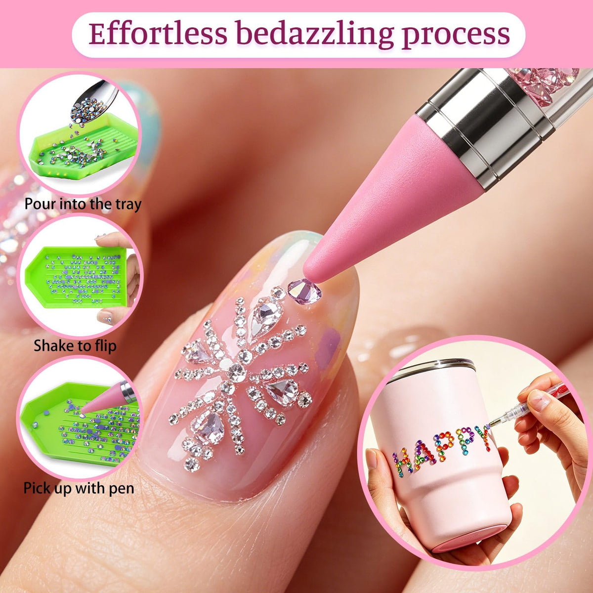 Bedazzling Tools | Rhinestone Picker Tool for Diamond Painting and Nail Art