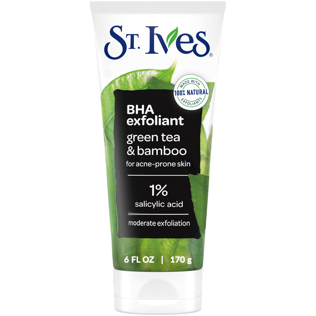 Buy now St. Ives Blackhead Clearing Face Scrub, Clears Blackheads & Unclogs Pores, Green Tea & Bamboo, Salicylic Acid Acne Treatment Facial Scrub, Moderate Exfoliator Skin Care with Natural Exfoliants 6 oz 6 Ounce (Pack of 1) at indiglob india