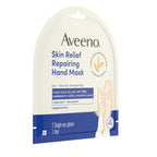 Aveeno Skin Relief Repairing Hand Mask, Fragrance-Free, 1 Pair | Moisturizing Gloves, For Very Dry Skin, Triple Oat & Shea Butter, Suitable for Sensitive Skin, Single-Use Gloves