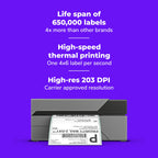 Rollo USB Shipping Label Printer - Commercial Grade 4x6 Thermal Printer